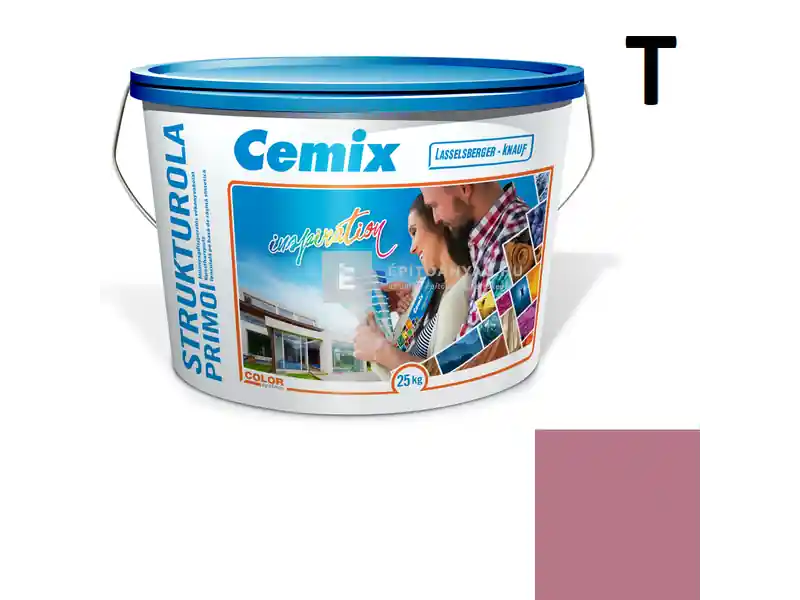 Cemix 2703 StrukturOLA Primo diszperziós vékonyvakolat, kapart 1,5 mm 6355 intense 25 kg Szezonális akció