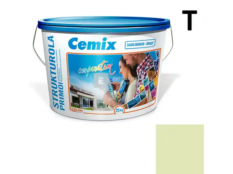 Cemix 2703 StrukturOLA Primo diszperziós vékonyvakolat, kapart 1,5 mm 6515 intense 25 kg Kedvezményes ár