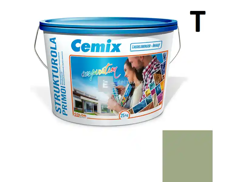 Cemix 2703 StrukturOLA Primo diszperziós vékonyvakolat, kapart 1,5 mm 6555 intense 25 kg Vásárlói kedvenc