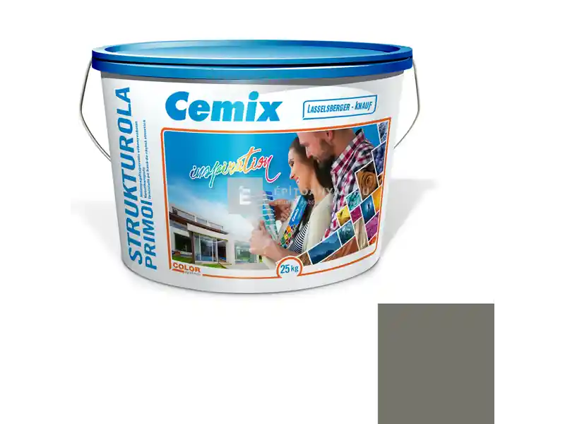 Ajánlat Cemix 2703 StrukturOLA Primo diszperziós vékonyvakolat, kapart 1,5 mm 6957 intense 25 kg