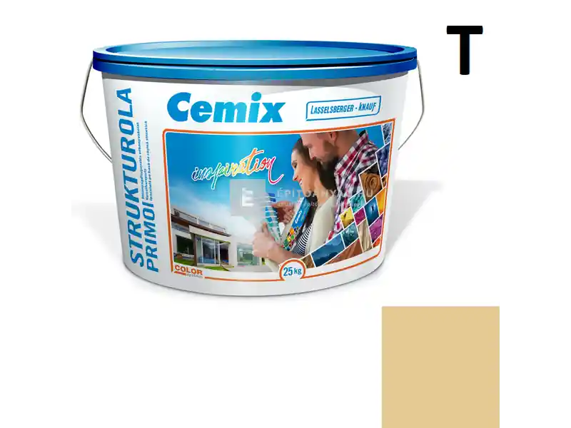 Árcsökkenés Cemix 2703 StrukturOLA Primo diszperziós vékonyvakolat, dörzsölt 2 mm 4317 orange 25 kg