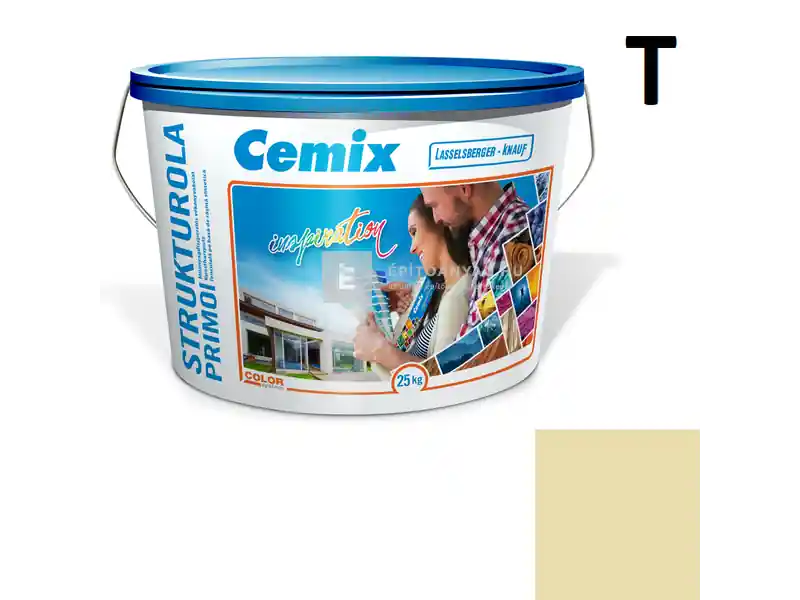 Cemix 2703 StrukturOLA Primo diszperziós vékonyvakolat, dörzsölt 2 mm 4323 orange 25 kg Exkluzív ajánlat