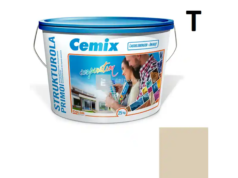 Exkluzív ajánlat Cemix 2703 StrukturOLA Primo diszperziós vékonyvakolat, dörzsölt 2 mm 4945 brown 25 kg