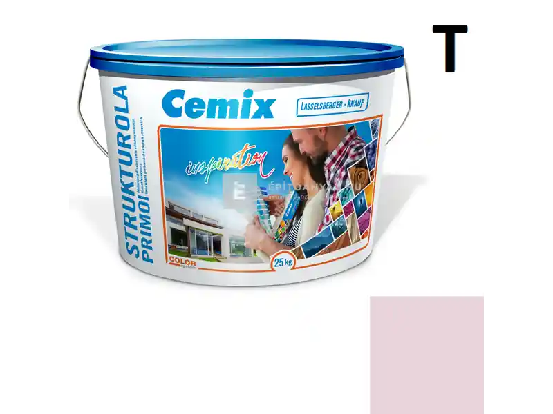 Cemix 2703 StrukturOLA Primo diszperziós vékonyvakolat, dörzsölt 2 mm 6351 intense 25 kg Outlet