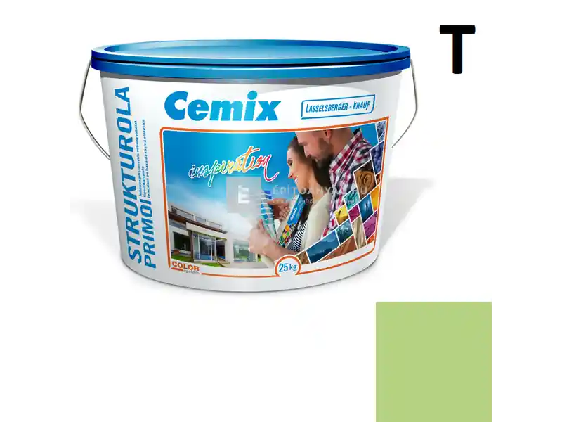 Cemix 2703 StrukturOLA Primo diszperziós vékonyvakolat, dörzsölt 2 mm 6529 intense 25 kg Biztonságos fizetés