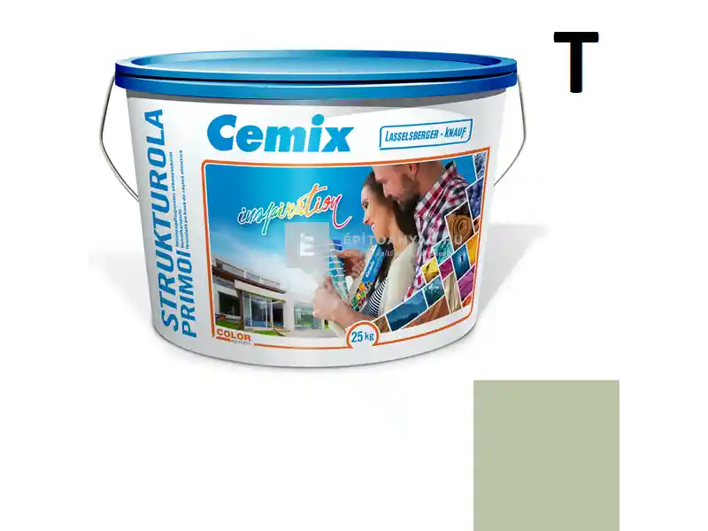 Cemix 2703 StrukturOLA Primo diszperziós vékonyvakolat, dörzsölt 2 mm 6553 intense 25 kg Kedvezmény