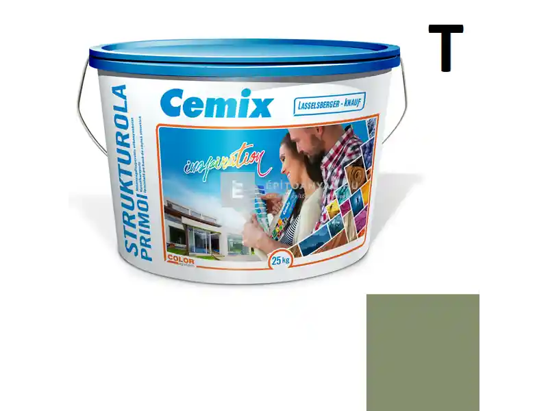 Biztonságos fizetés Cemix 2703 StrukturOLA Primo diszperziós vékonyvakolat, dörzsölt 2 mm 6557 intense 25 kg