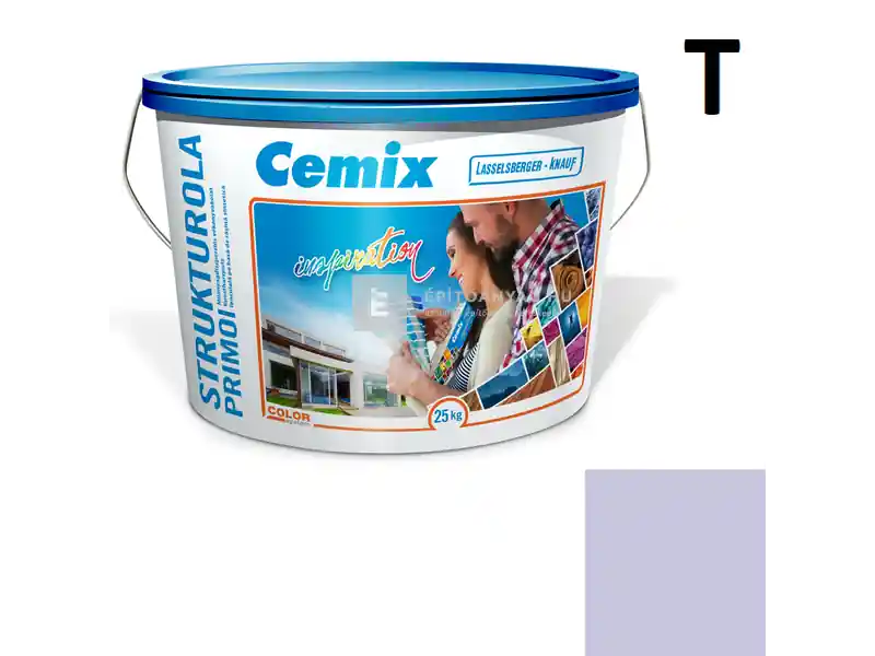 Exkluzív ajánlat Cemix 2703 StrukturOLA Primo diszperziós vékonyvakolat, dörzsölt 2 mm 6713 intense 25 kg
