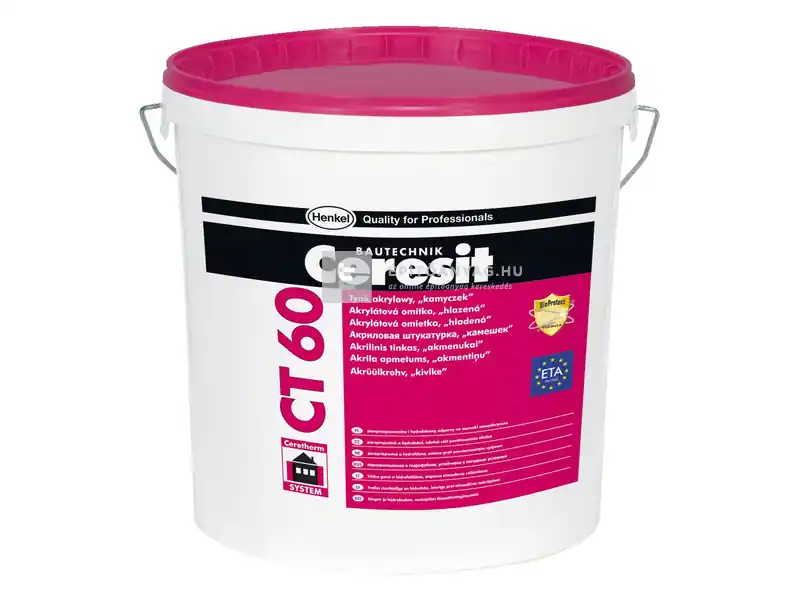 Kedvezmény Henkel Ceresit CT 60 akril kapart hatású vékonyvakolat 25 kg