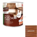 Poli-Farbe Boróka Classic vízzel hígítható alapozó és vékonylazúr paliszander 0,75 l Gyors szállítás