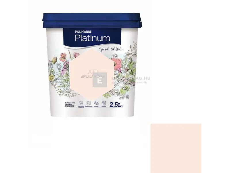 Vásárlói kedvenc Poli-Farbe Platinum beltéri falfesték A10 árvalányhaj 2,5 l