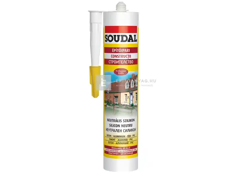 Soudal Neutrális Szilikon színtelen 280 ml Szuper akció