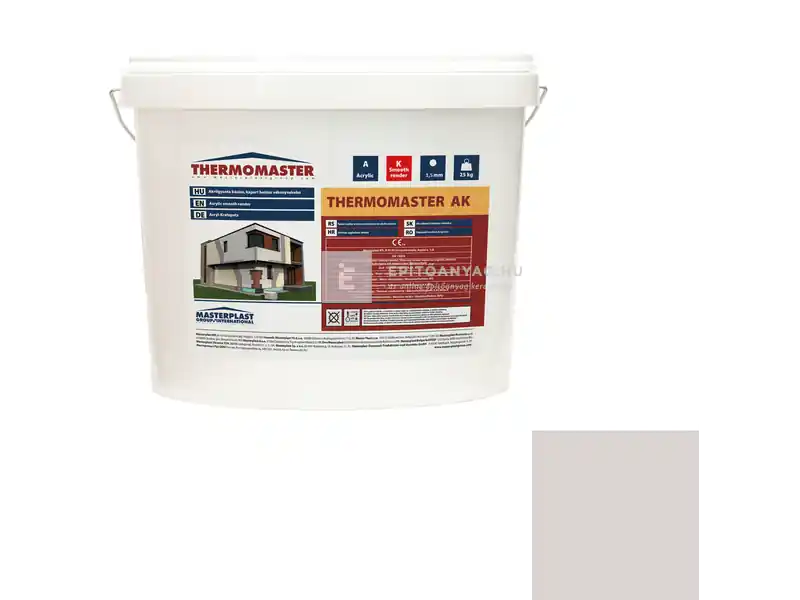 Expressz kézbesítés Masterplast Thermomaster akril vékonyvakolat, kapart 1,5 mm 49-E 25 kg