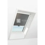 Bestseller Roto Designo ZRE R4/R7 74x98 cm, sötétszürke fényszűrő roló, alumínium profilokkal