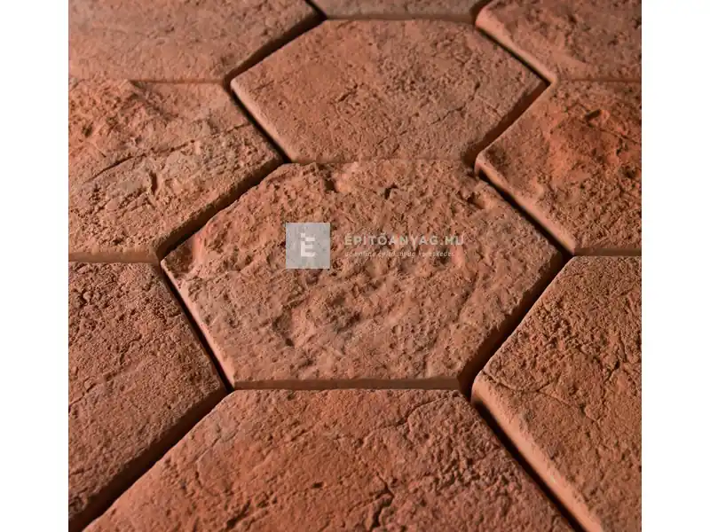 Outlet Fabrostone Cotto Hexa járólap terrakotta 20x20x2,5 cm