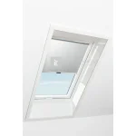 Kedvezményes ár Roto Designo ZRS R4/R7 74x118 cm, világosszürke fényszűrő kampós roló, alumínium profilokkal