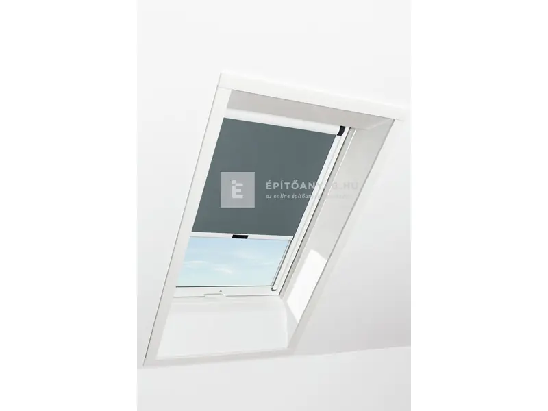 Roto Designo ZRV R6/R8 74x118 cm, sötétszürke fényzáró roló, fehér profilokkal Akciós ár