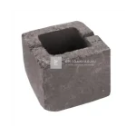 Olcsóbb Leier Antik kerítéskő félkő füstantracit 20x20x20 cm