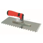 Olcsóbb Rozsdamentes glettelő soft, 28x13 cm 10x10 mm fogazattal
