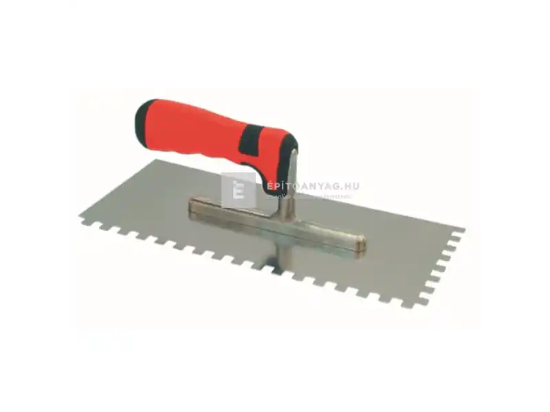 Olcsóbb Rozsdamentes glettelő soft, 28x13 cm 10x10 mm fogazattal