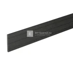 Árengedmény Bergdeck WPC takaróprofil natúr felület, fekete, 2,4 m