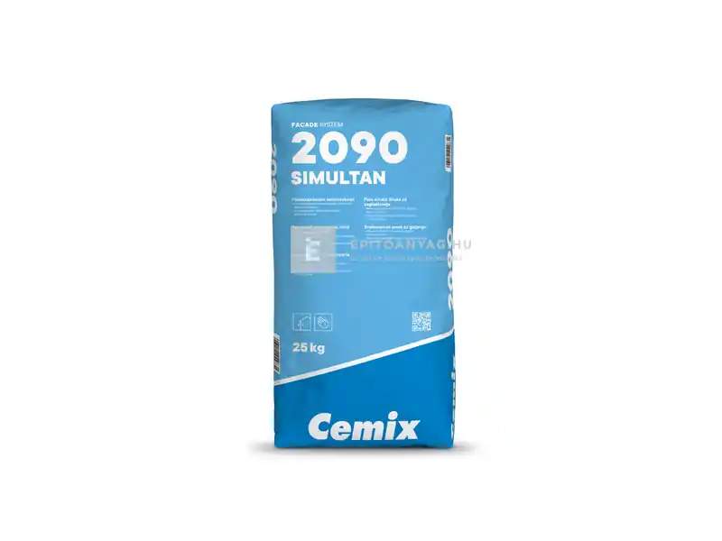 Vedd meg most Cemix 2090 Simultan finomszemcsés simítóvakolat 25 kg