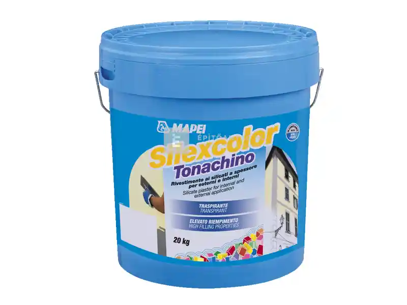 Mapei Silancolor Tonachino vékonyvakolat 2 mm fehér 20 kg Prémium