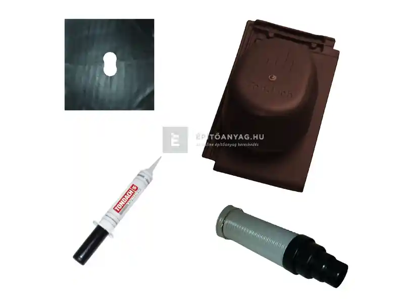 Tondach Planoton 14 csatornaszellőző szett FusionProtect sötétbarna Expressz szállítás