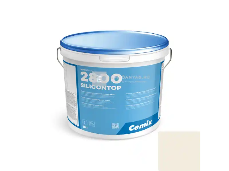 Népszerű Cemix 2800 SiliconTOP szilikon homlokzatfesték 4001 white 15 l