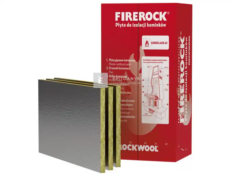 Rockwool Firerock 3 cm alufóliával kasírozott kőzetgyapot lemez Nézd meg most