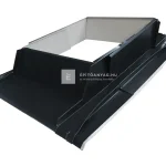 Colorferr alumínium állítható kéményszegély, komplett 38/38-51 cm, RAL 7016 antracit Expressz szállítás