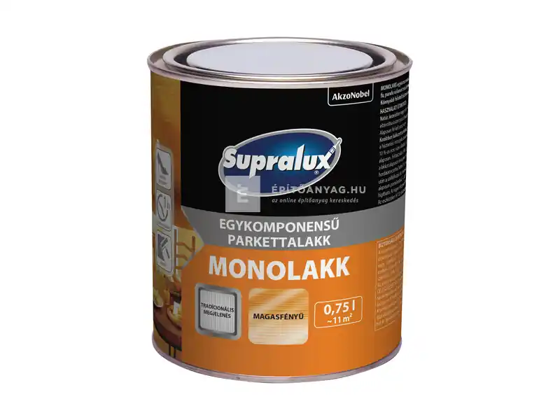 Utolsó esély Supralux Monolakk egykomponensű parkettalakk magasfényű 0,75 l