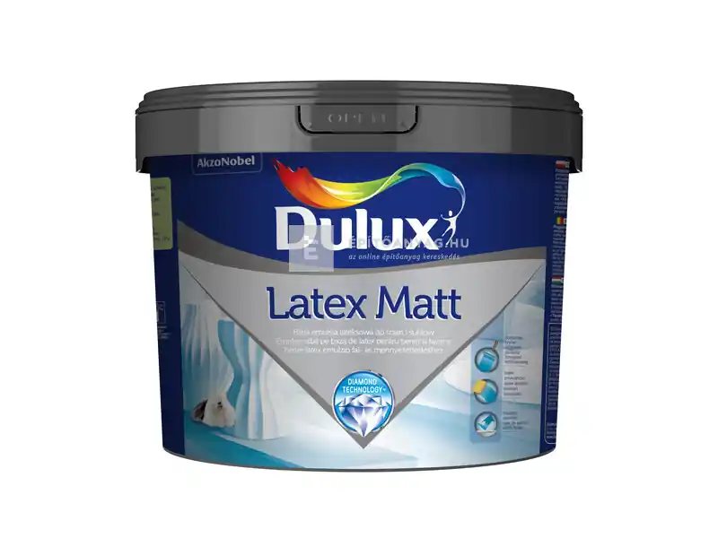 Olcsó Dulux Latex Matt beltéri falfesték fehér 10 l