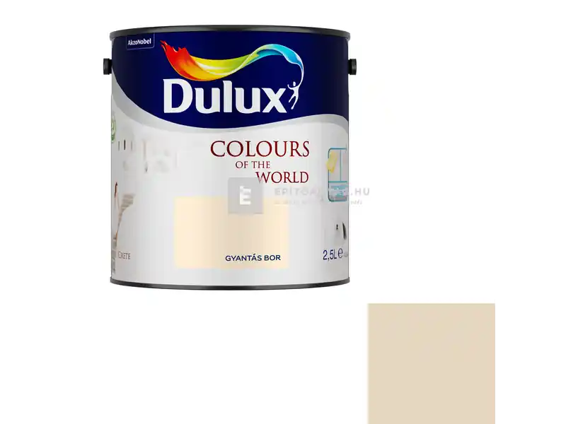 Biztonságos vásárlás Dulux A Nagyvilág Színei matt beltéri falfesték gyantás bor 2,5 l