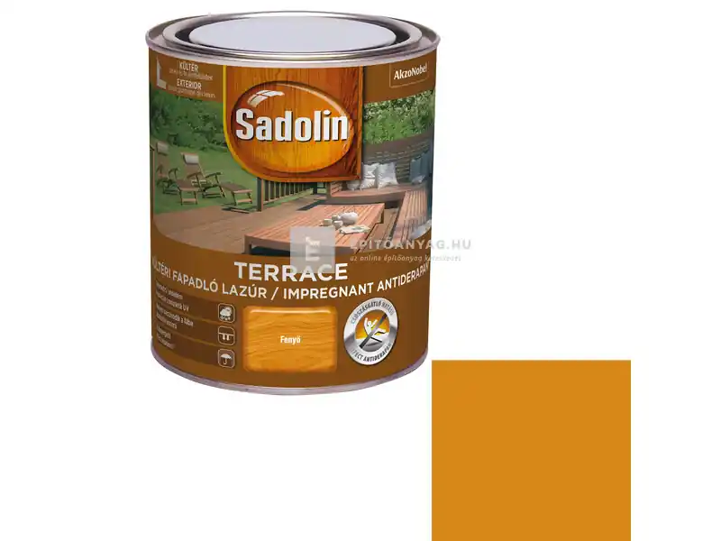 Sadolin Terrace fapadlólazúr fenyő 0,75 l Szezonális akció