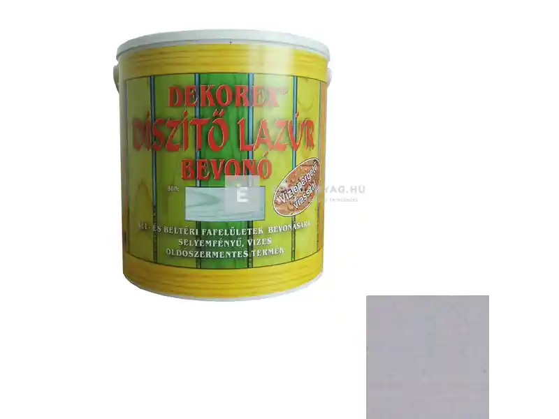 Dekorex vékonylazúr RAL 7047 szürke 2,5 kg Alacsony ár