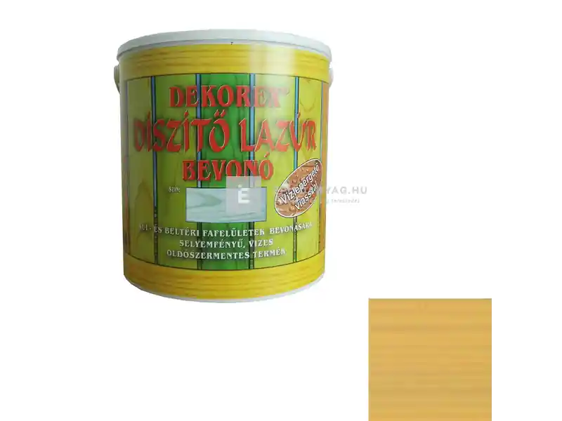 Ajánlat Dekorex vékonylazúr nyír 2,5 kg
