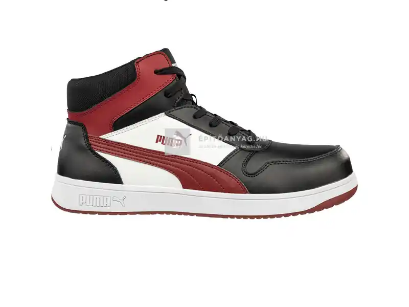 Puma Frontcourt Blk/Wht/Red Mid S3L ESD FO HRO SR munkavédelmi bakancs 41 Biztonságos fizetés