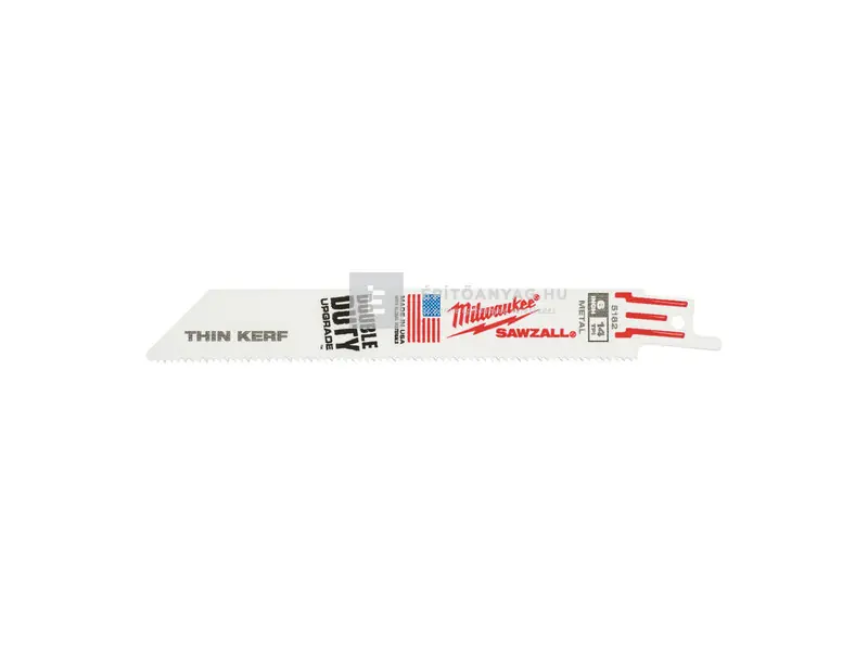 Korlátozott ajánlat Milwaukee Sawzall Thin Kerf szablyafűrészlap, hajlékony, bimetál, kobalt 150/1,8 mm, 5 db