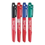 Milwaukee Inkzall jelölőfilckészlet, tartós, 1 mm hegyű, 4 db, színes Expressz szállítás