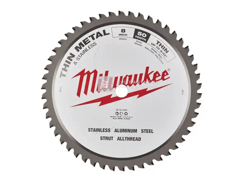 Milwaukee körfűrészlap acélhoz 203x5/8"x50 Gyors kiszállítás