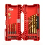Korlátozott ajánlat Milwaukee fémfúró Shockwave HSS-G TiN fémfúró készlet 3-10mm, 1/4" hex, 10 db