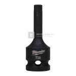 Szezonális akció Milwaukee dugókulcs külső Torx TX50, 1/2" SQ befogás