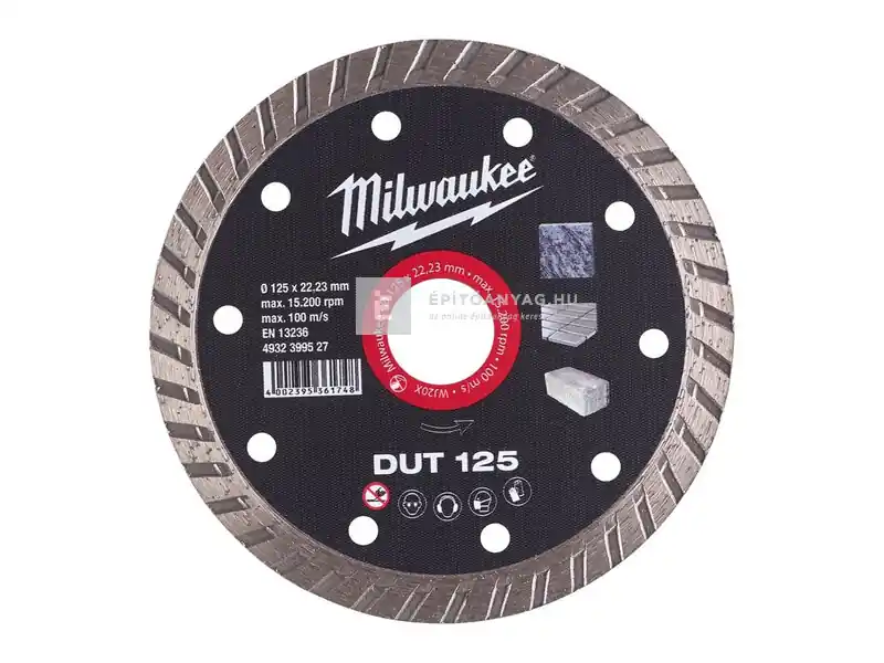Szuper akció Milwaukee DUT 125 gyémánt vágókorong 125 mm
