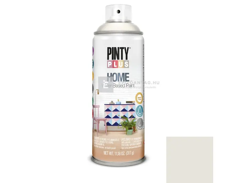 Végkiárusítás PintyPlus Home vizes bázisú festék spray HM113 white linen 400 ml