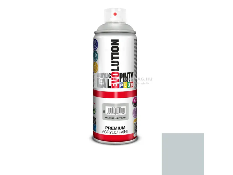 Biztonságos fizetés PintyPlus Evolution akril festék spray RAL 7035 light grey 400 ml