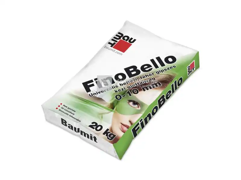 Akciós ár Baumit FinoBello gipszes fehér glett 20 kg