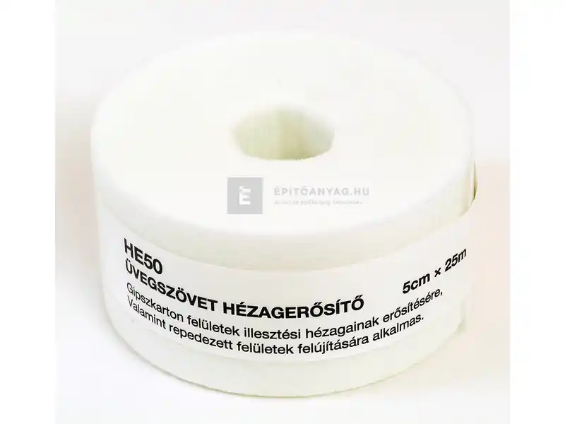 Biztonságos fizetés Üvegszálas hézagerősítő csík 50 mm x 25 m