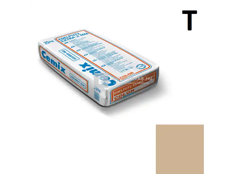 Expressz szállítás Cemix 2772 Edelputz Extra nemesvakolat, dörzsölt 2 mm 4963 brown 25 kg