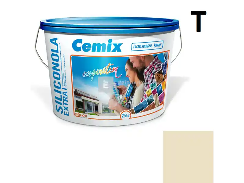 Kihagyhatatlan ajánlat Cemix 2737 SiliconOLA Extra szilikon vékonyvakolat, kapart 1,5 mm 4311 orange 25 kg